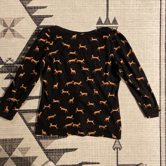 Anthropologie Maeve Audra Deer 🦌  Print Top - Picture 6 of 6